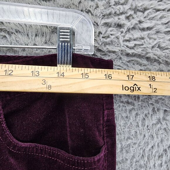 Chaps Jeans Womens 10 Purple Corduroy Stretch Mid Rise Straight *GUC* - Picture 4 of 11